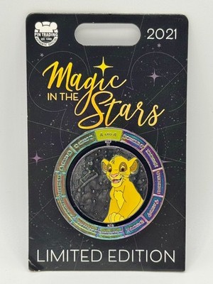 Disney 2021 Magic In The Stars Lion King Simba Zodiac Leo LE 4000 Pin Spinner