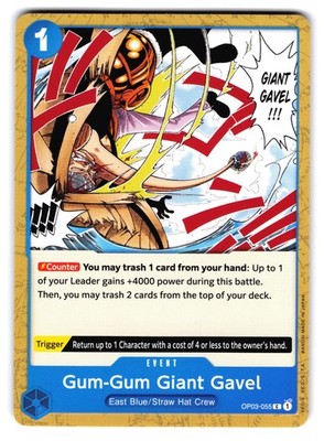 Gum-Gum Giant Gavel OP03-055 Pillars of Strength C 2023 NM