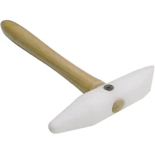 Non-Marring Nylon Forming and Shaping Hammer with Tapered Cone and Wedge Ends