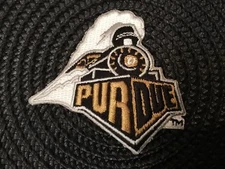 PURDUE UNIVERSITY BOILERMAKERS  vintage iron on embroidered patch 3” X 3”A1 Rate