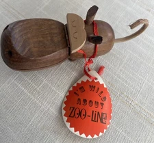 Zoo Line 1959 Teak Hippopotamus Danish Artist Kay Bojesen Trinket Keeper NEW TAG