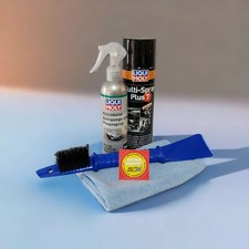 Wartungsset / Pflegeset f&uuml;r M&auml;hroboter mit Br&uuml;ste Reiniger Microfasertuch