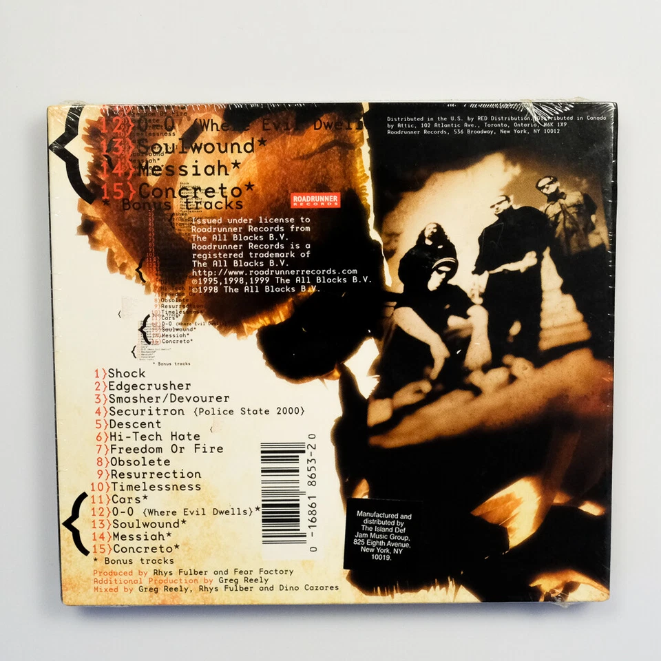 Fear Factory Obsolete Album Digipak industrial metal CD - Image 2 of 2