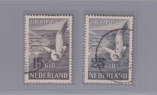 HOLANDA 1951 PA Gaviota (N°12/13) Serie Cpl. Usada L.814(387/s2)