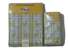 Cotton Park Cottage TULIP BOX Tablecloth ANY SIZE $9.99 Floral Napkins Avail NIP