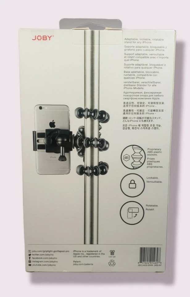 JOBY GripTight GORILLAPOD Stand PRO - Apple iPhone ANDROID Phone Tripod JB01469 - Image 2 of 2