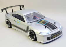 RC 1/10 NISSAN Skyline S15 AWD Drift Car w/ LED Lights RTR -SILVER-