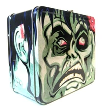 Aquarius Lunch Box Zombie Head Tin Lunch Box 2013 