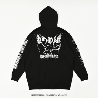 Sanrio Cinnamoroll Qooza Hoodie Black Oversized One Size Limited