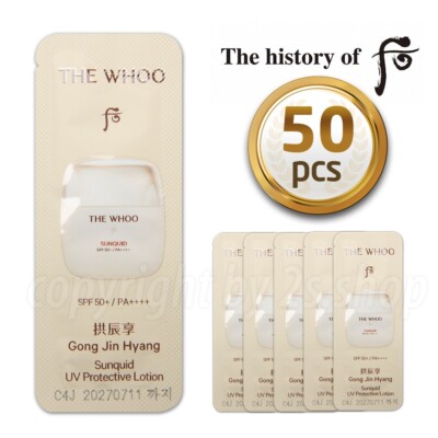 The history of Whoo Gongjinhyang Sunquid UV Protective Lotion  1ml x 50pcs