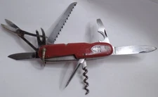 RARE OLD WENGER WENGERINOX ALLSPORT 91MM SWISS ARMY KNIFE w/BAIL CROSSBOW SHIELD