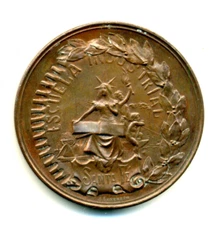 Argentina Medal 1905 ESCUELA INDUSTRIAL SANTA FÉ by Juan Gottuzzo 50 mm