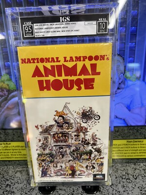 1990 National Lampoon's Animal House Sealed VHS Tape IGS GEM 9.5 Epic 10 Seal!