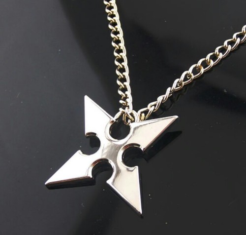 KINGDOM HEARTS COLLANA Necklace Ciondolo Sora Roxas Cross Pendant Figure 2 3 - Picture 3 of 4