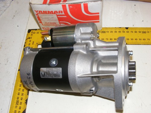 Genuine Yanmar starter motor 4TNV98 3TNV 129900-77040 12v 2.3kW Only £498+vat - 第 1/12 張圖片