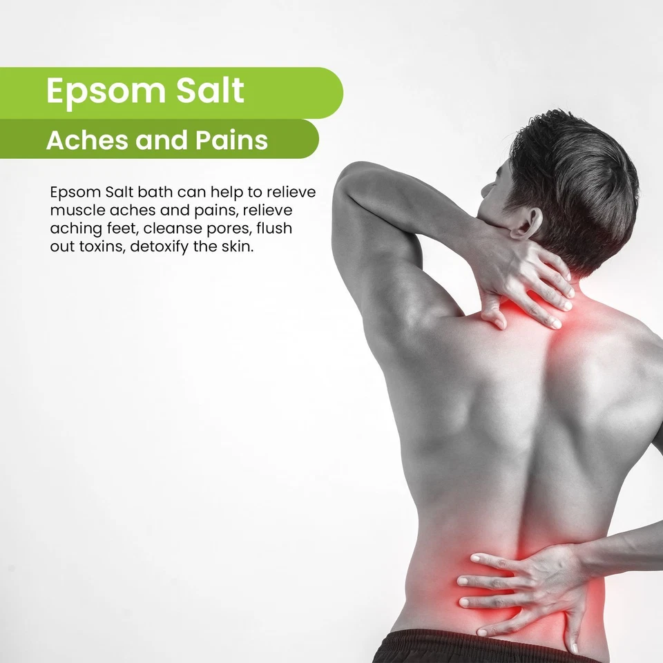 Sal de Epsom Soapeauty (sulfato de magnesio) 100 % pura natural grado USP Foto 4 de 4