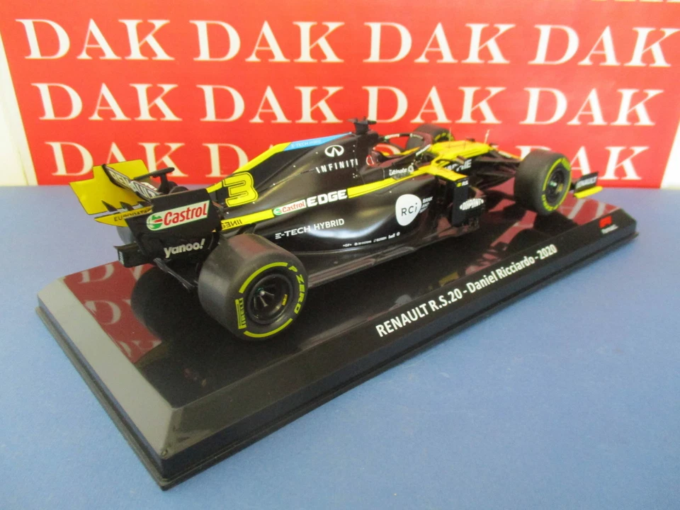 Die cast 1/24 Modellino Auto F1 Renault R.S.20 2020 D. Ricciardo - Immagine 3 di 4