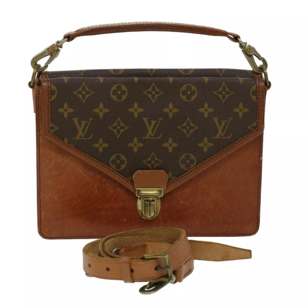 Louis Vuitton Monogram Sac Biface - Brown Handle Bags, Handbags