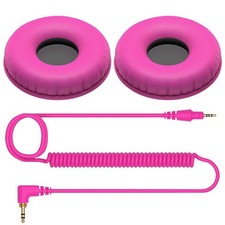 Pioneer DJ HC-CP08-Y Pink Replacement Pads Accessories for HDJ-CUE1 Headphones