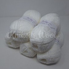 James C Brett Baby Shimmer DK Knitting Yarn, 500g - White *FREE POSTAGE*