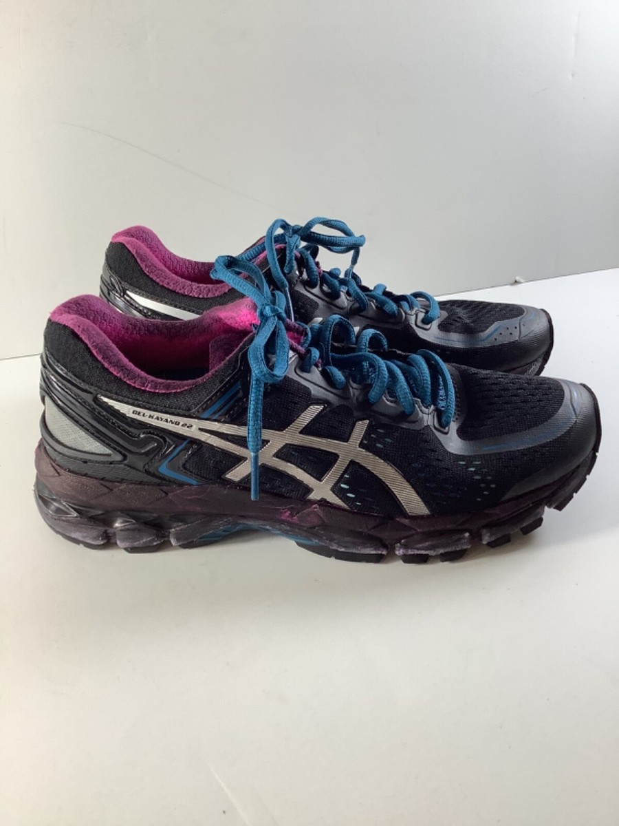 Asics Womens Gel Kayano 22 T597N Blue Running Shoes Sneakers Size