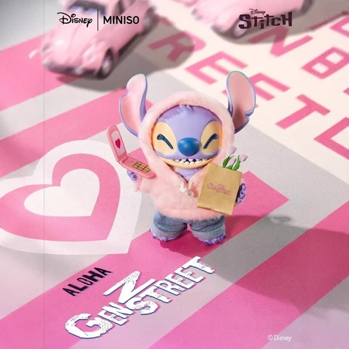 Authentic Miniso Disney Stitch Blind Box GenZ Street Vinyl Plush Doll Pendant - Picture 10 of 25