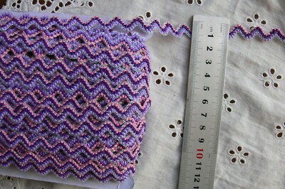 Fancy RIC RAC BRAID 7mmW 5&3 Mtrs lengths & 1 Pack MtrEa - 2 type ...