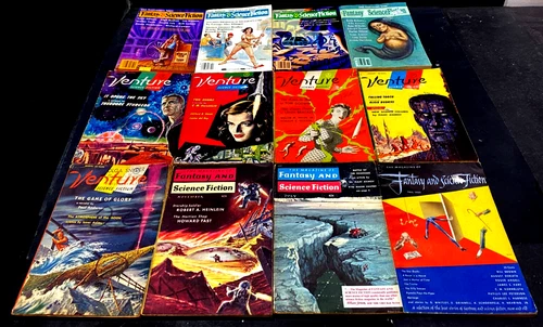 VENTURE SCIENCE FICTION; FANTASY & SCIENCE FICTION MAGAZINES FROM 1950'S ON