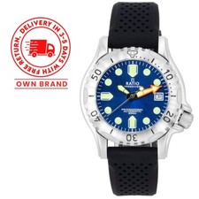 Ratio FreeDiver Professional Blue Dial Automatic Diver's RTF019 500M Men's Watch