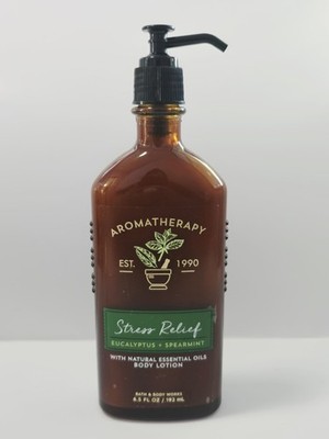 Bath & Body Works Aromatherapy STRESS RELIEF Eucalyptus Spearmint Lotion New