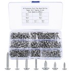 250 Pcs M3 M4 M5 Self Tapping Screws for Wood, Silver Pan Wafer Head Self Drill