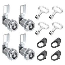 4Pcs Tubular Cam Lock Zinc Alloy Lock 1 7/8" Tongue Length White
