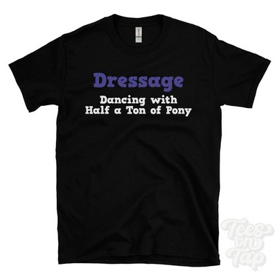 DRESSURTANZ MIT EINER HALBEN TONNE PONY T-SHIRT Reitsport | Reiten