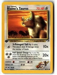 Blaine's Tauros 64/132 Gym Heroes