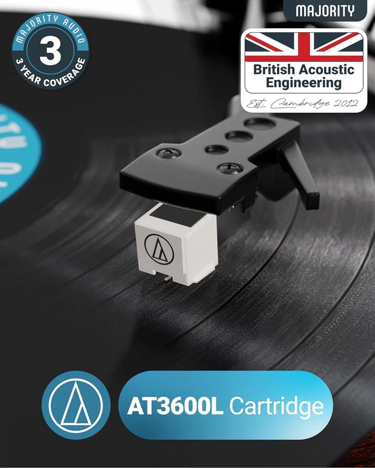 Majority Moto Bluetooth 𝗩𝗜𝗡𝗬𝗟 𝗥𝗘𝗖𝗢𝗥𝗗 𝗣𝗟𝗔𝗬𝗘𝗥 with speakers - Image 4 of 4