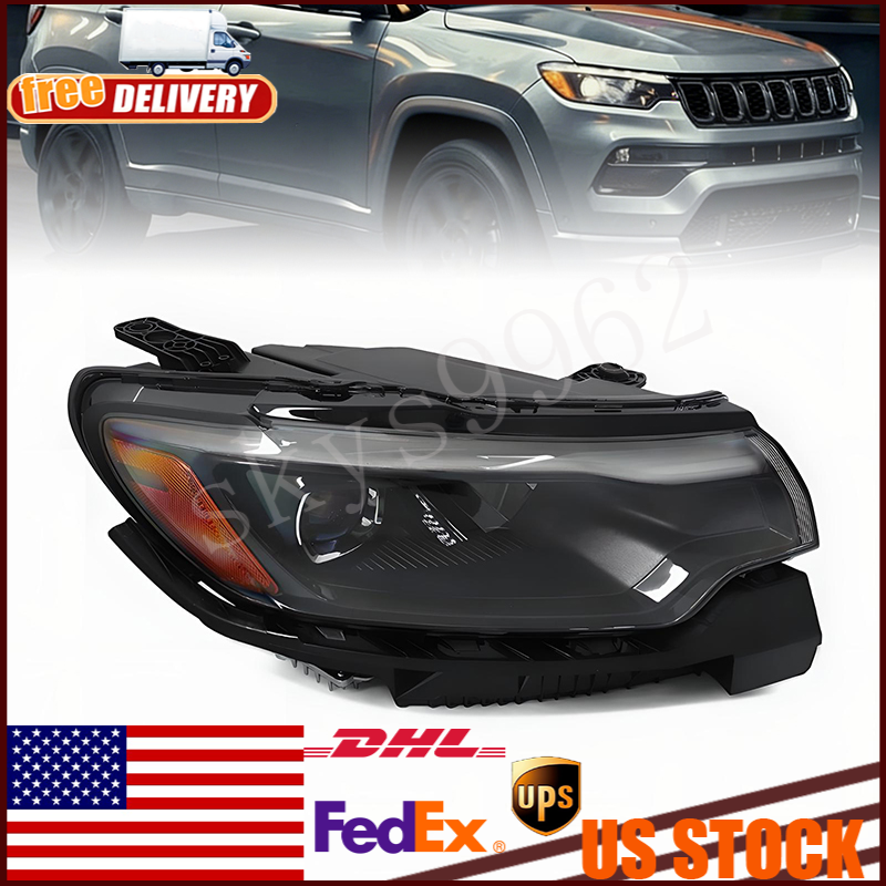 For 2022-2026 Jeep Compass LED Headlight Assembly Right Passenger Rh 68441586AG