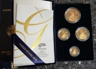 New Listing2005-W 4-Coin Proof American Gold Eagle Set (w/Box & COA)