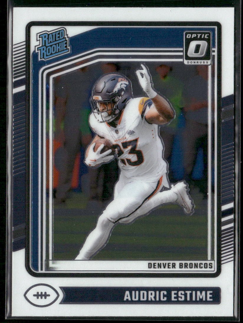 2024 Donruss Optic #206 Audric Estime Rookie Denver Broncos