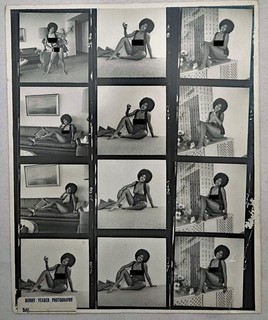 Bunny Yeager Estate Archive Vintage Original Contact Sheet of La Donna Raye