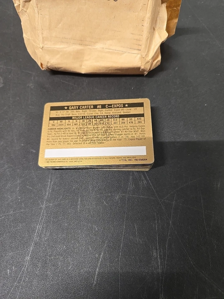 1982 Perma-graphics Gold Superstars Complete Set. Gem Mint. - Image 3 of 3