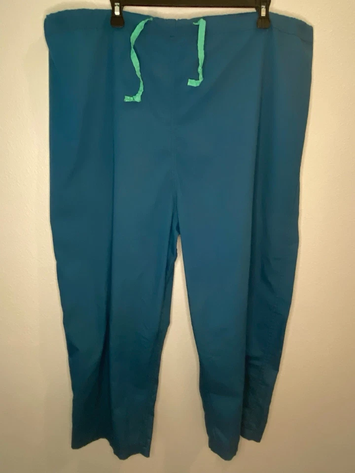 Scrub Zone Pants XXL Teal Green Unisex Uniform Work Medical Mens Dr Nurse Womens - Image 3 of 4