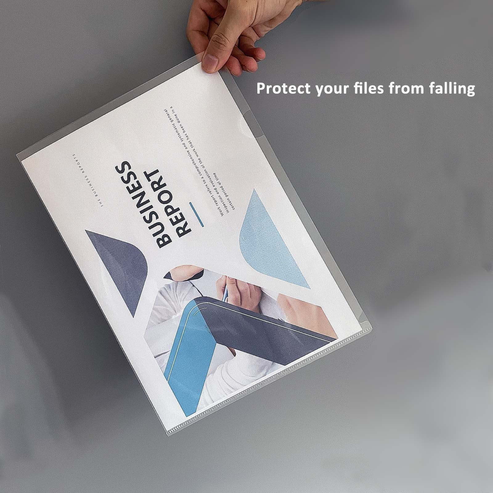 Clear Document Folder Copy Safe Project Pockets fits 8.5x11 Letter Size US Pa...