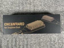 Ionic Infrared Hair Straightener Brush HS-101 Negative Ion 6 Temp 100-240V 60W
