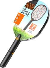 Black+Decker Bug Zapper Racket Electric Fly Swatter Harmless to Humans NEW