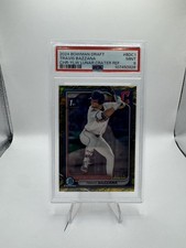 2024 Bowman Draft - Chrome Travis Bazzana #BDC-1 Yellow Lunar Crater /75 PSA 9