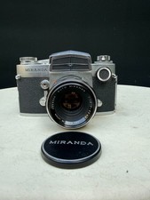 Miranda Sensorex 35mm SLR Film Camera W/50mm  Hood Battery Tested Works READ