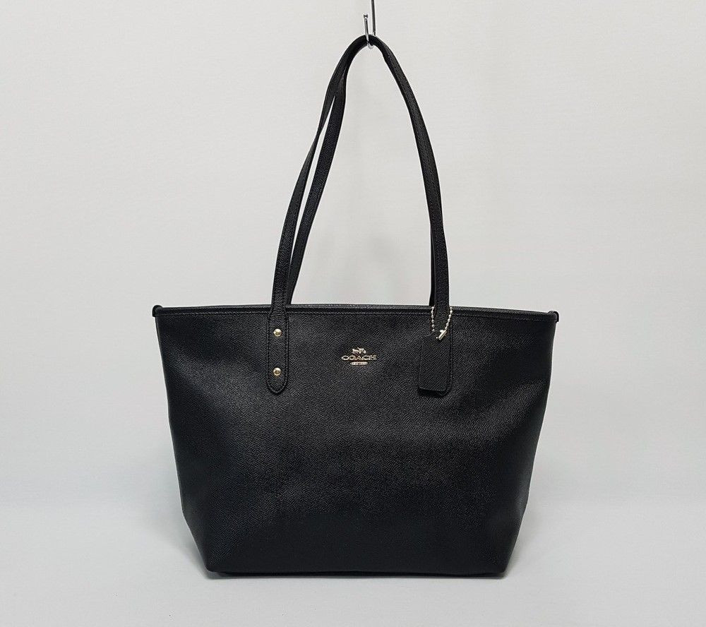 Coach Black Leather Shoulder Bag 27628229 | eBay