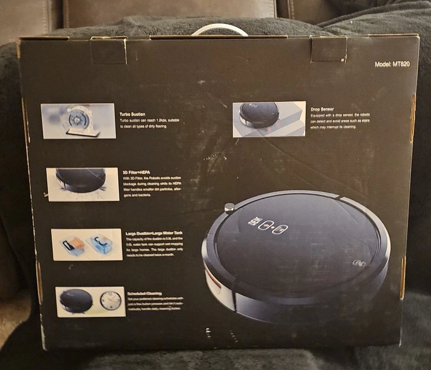 New DEIK Robotic Floor and Carpet Vacuum Cleaner MT-820 With Remote - Image 2 of 4