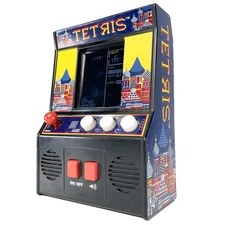 TETRIS Mini Arcade Game Classic Arcade Electronic Video Handheld Game WORKS