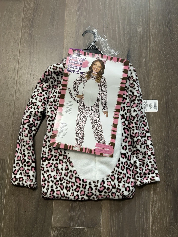 Fun world rose gold leopard one piece. NWT large 12-14 - Image 2 of 4